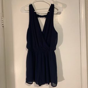 Navy Romper - Size S